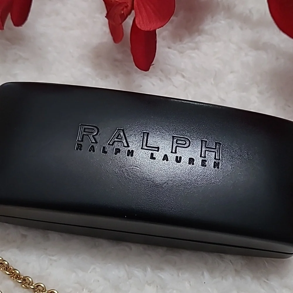 Ralph Lauren Clamshell Hard Case Eyeglasses Sunglasses Large Black Excellent con - Picture 5 of 10